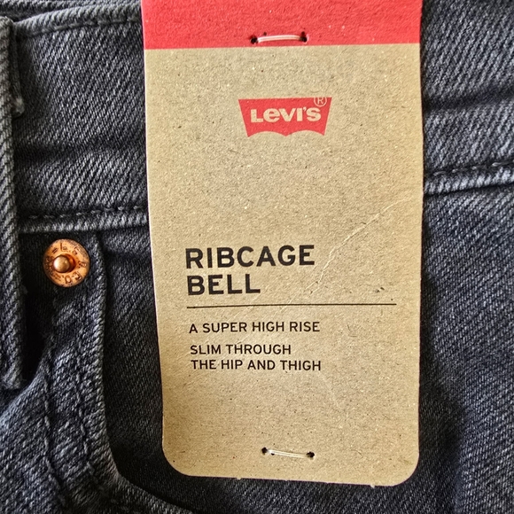 Levi's Black Flare & Wide Leg Jeans - Picture 13 of 16